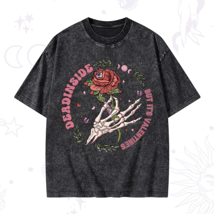 Purplehecate Valentine's Day Ready Valentine Washed T-Shirt