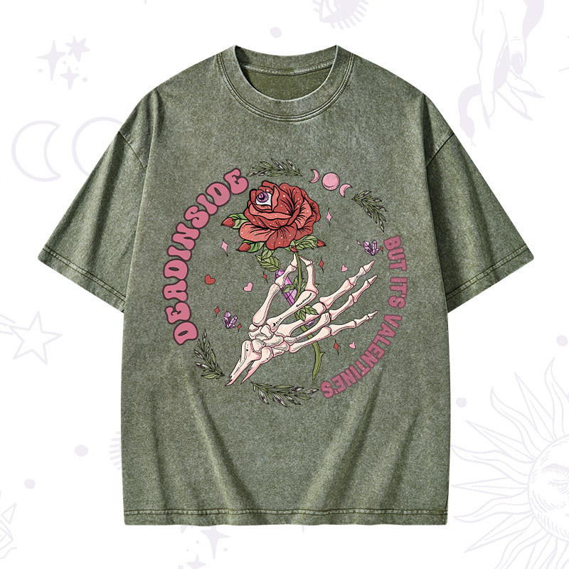 Purplehecate Valentine's Day Ready Valentine Washed T-Shirt