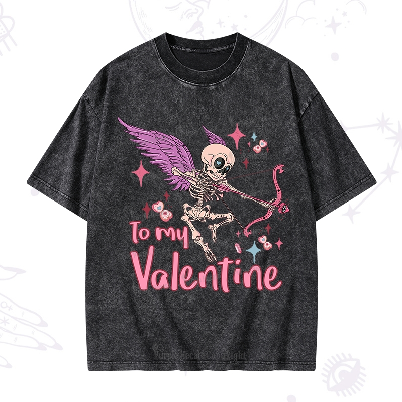 Purplehecate To My Valentine Washed T-Shirt