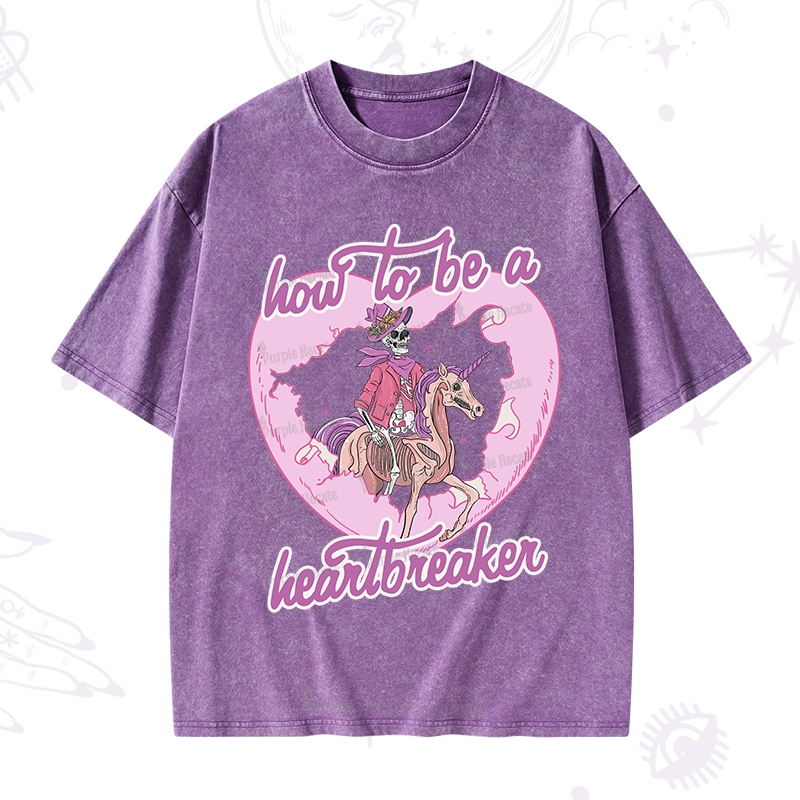Purplehecate Heartbreaker Washed T-Shirt