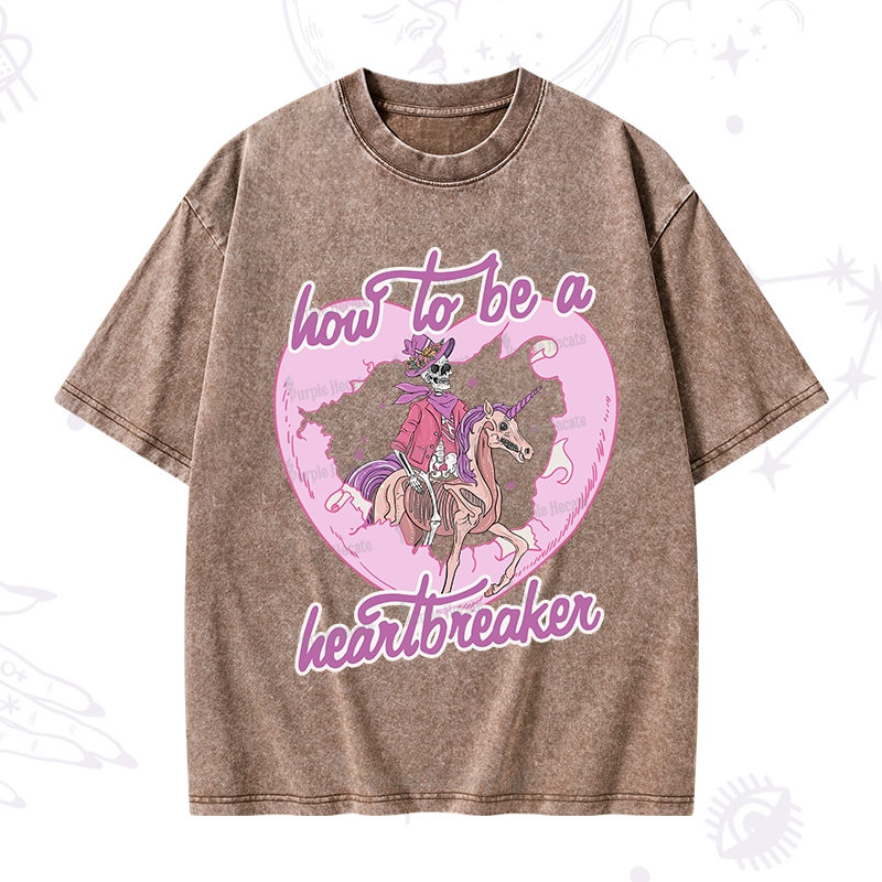 Purplehecate Heartbreaker Washed T-Shirt