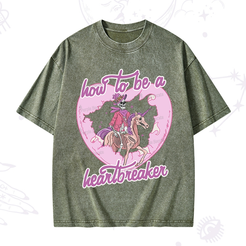 Purplehecate Heartbreaker Washed T-Shirt