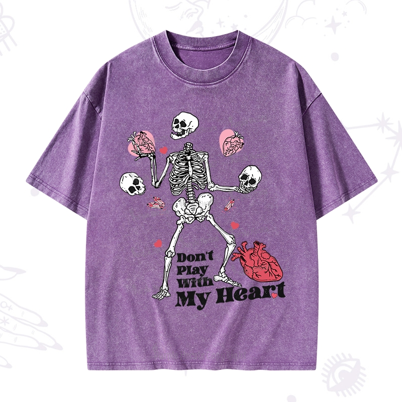 Purplehecate Don't Play With My Heart Washed T-Shirt