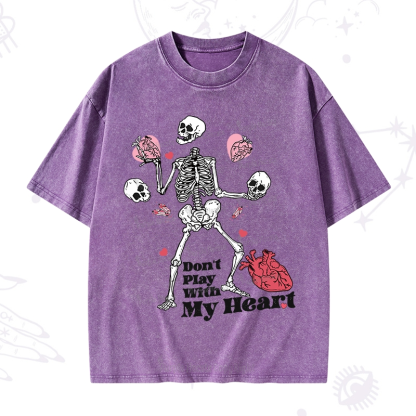 Purplehecate Don't Play With My Heart Washed T-Shirt