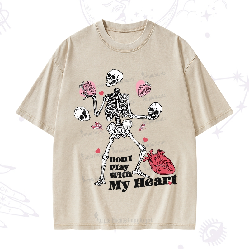 Purplehecate Don't Play With My Heart Washed T-Shirt