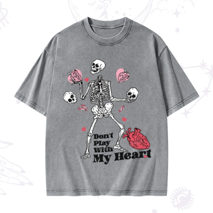 Purplehecate Don't Play With My Heart Washed T-Shirt