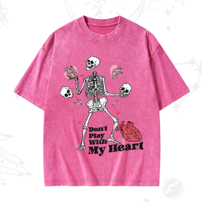 Purplehecate Don't Play With My Heart Washed T-Shirt