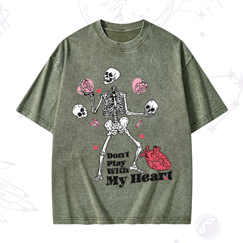 Purplehecate Don't Play With My Heart Washed T-Shirt