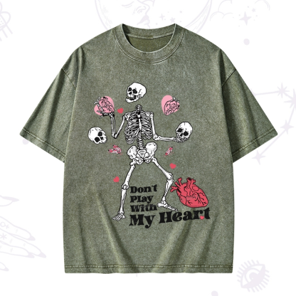 Purplehecate Don't Play With My Heart Washed T-Shirt
