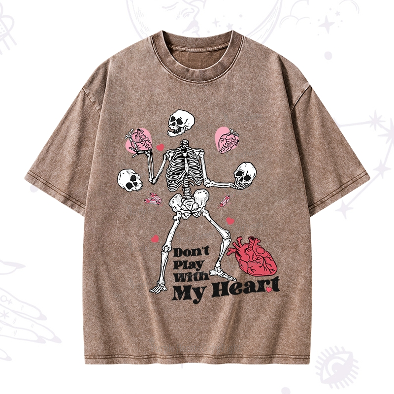 Purplehecate Don't Play With My Heart Washed T-Shirt