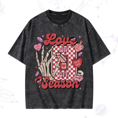 Purplehecate Love On Or Off Washed T-Shirt