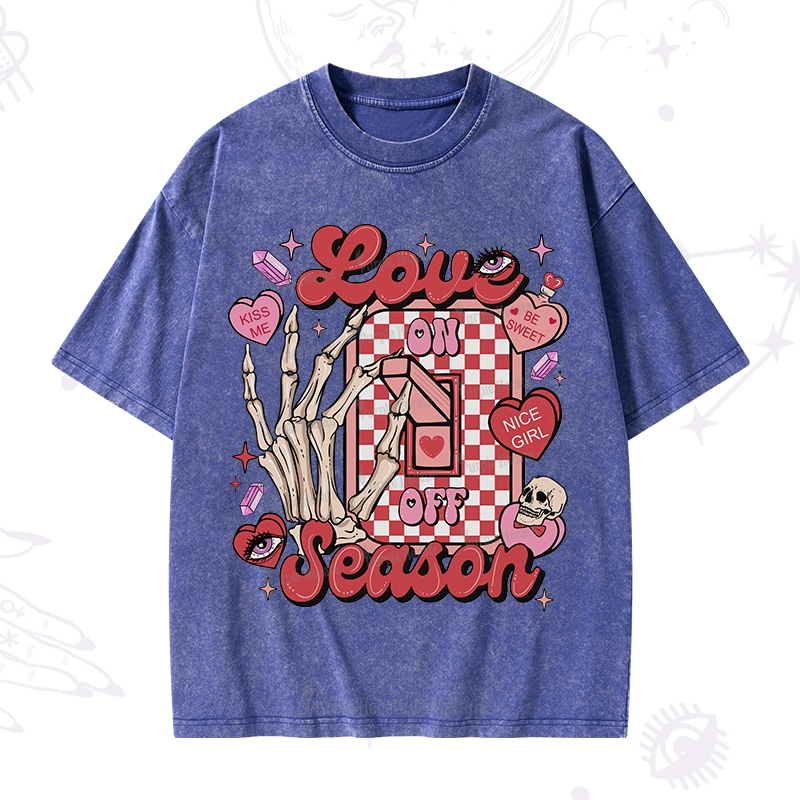 Purplehecate Love On Or Off Washed T-Shirt