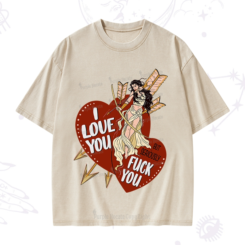 Purplehecate Love But Not Really Washed T-Shirt