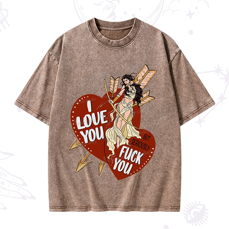 Purplehecate Love But Not Really Washed T-Shirt