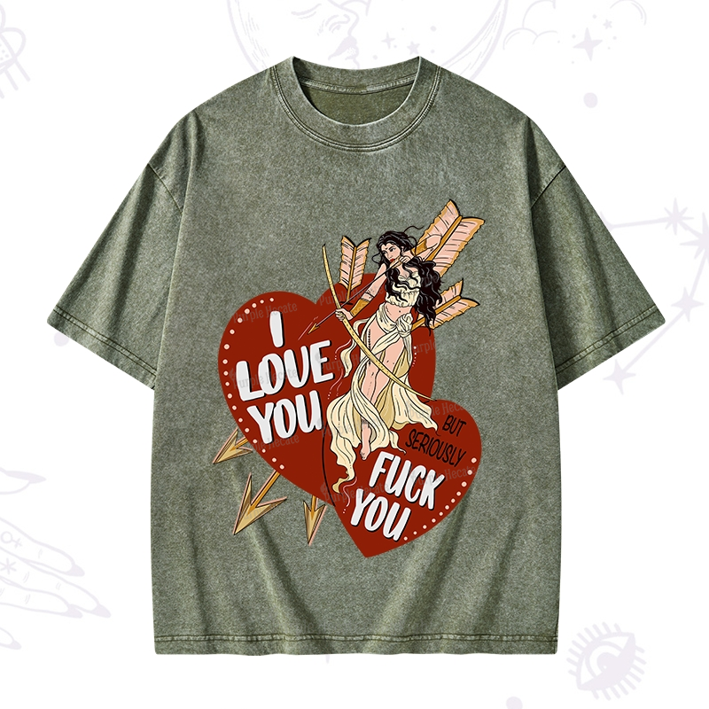 Purplehecate Love But Not Really Washed T-Shirt