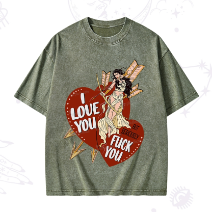 Purplehecate Love But Not Really Washed T-Shirt