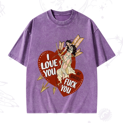 Purplehecate Love But Not Really Washed T-Shirt