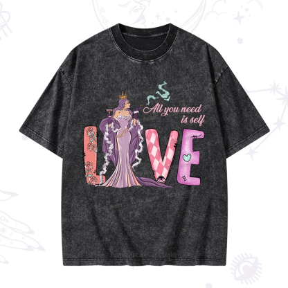 Purplehecate All You Need Is Self Valentine Washed T-Shirt