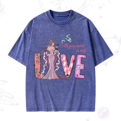Purplehecate All You Need Is Self Valentine Washed T-Shirt