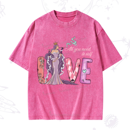 Purplehecate All You Need Is Self Valentine Washed T-Shirt