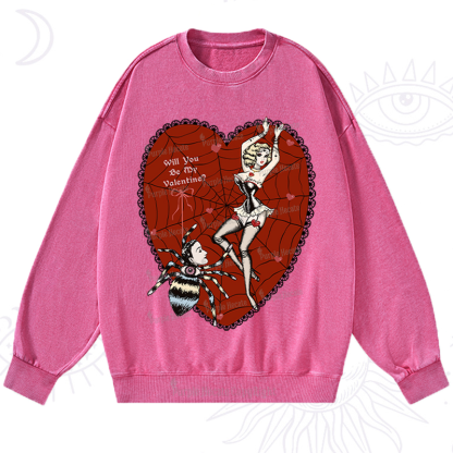 Purplehecate Will You Be My Valentine Washed Sweatshirt