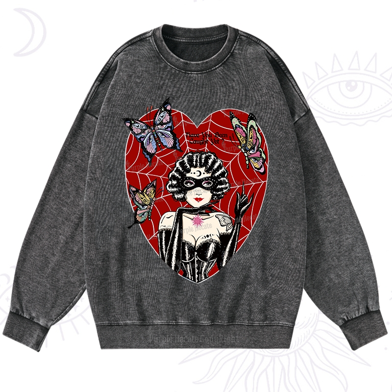 Purplehecate Dark Phantom Washed Sweatshirt