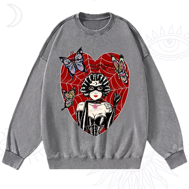 Purplehecate Dark Phantom Washed Sweatshirt
