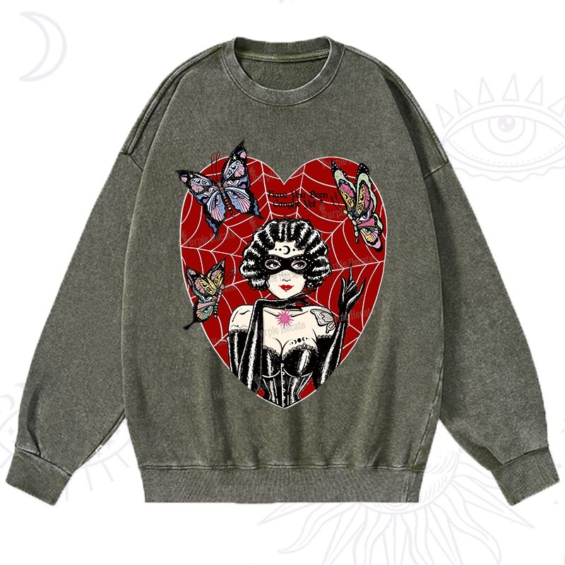 Purplehecate Dark Phantom Washed Sweatshirt
