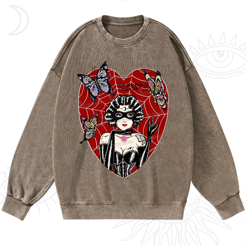 Purplehecate Dark Phantom Washed Sweatshirt
