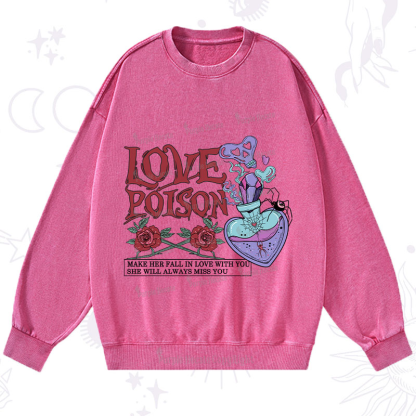 Purplehecate Love Poison Washed Sweatshirt