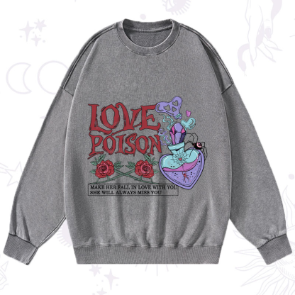 Purplehecate Love Poison Washed Sweatshirt