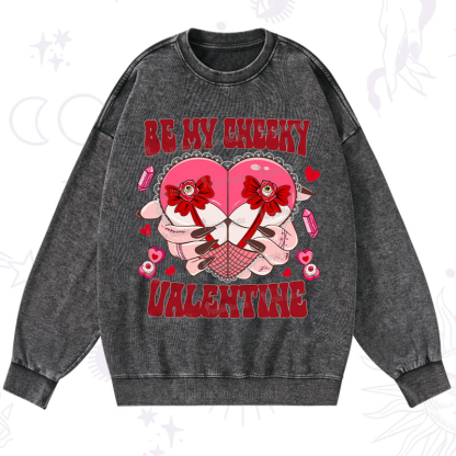 Purplehecate Be My Cheeky Valentine Washed Sweatshirt