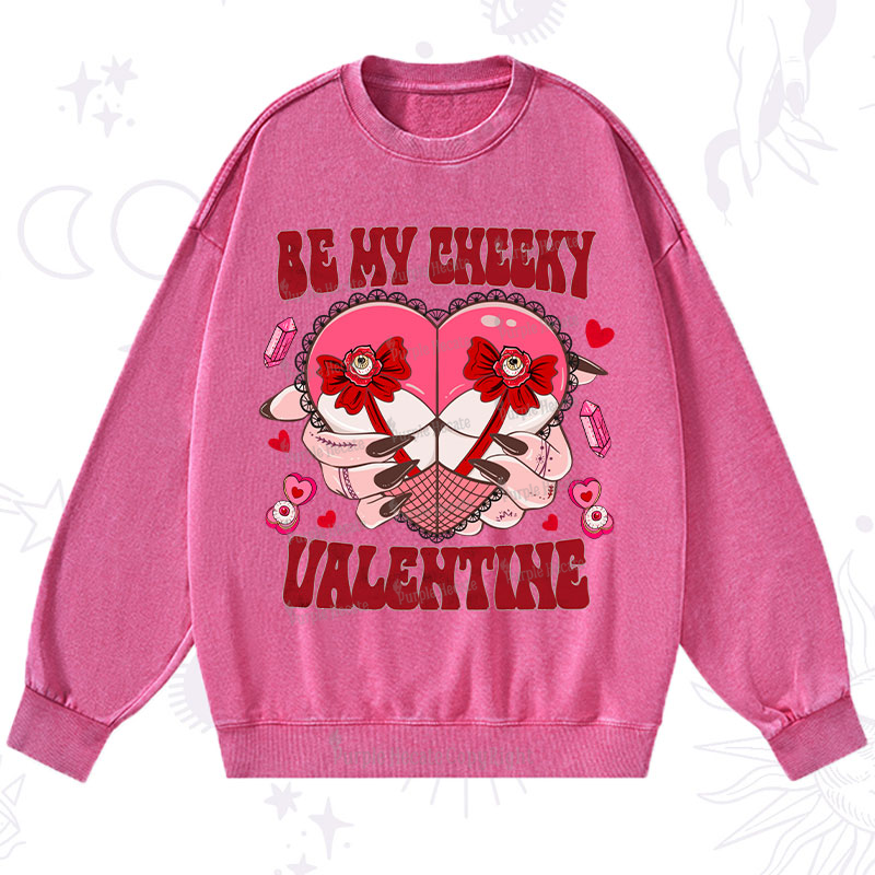 Purplehecate Be My Cheeky Valentine Washed Sweatshirt