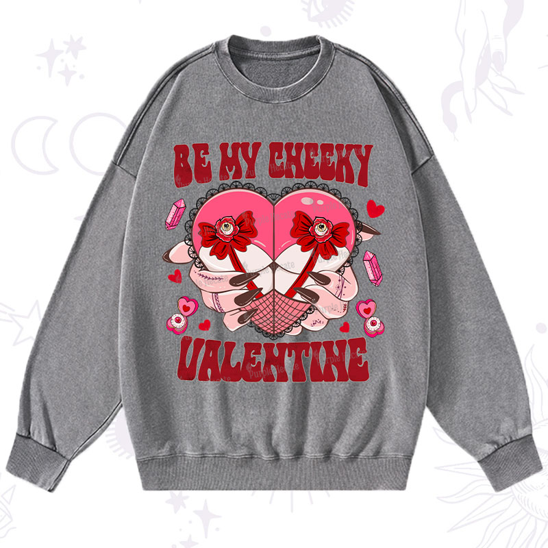 Purplehecate Be My Cheeky Valentine Washed Sweatshirt