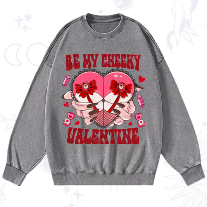 Purplehecate Be My Cheeky Valentine Washed Sweatshirt