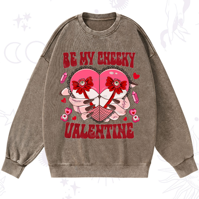 Purplehecate Be My Cheeky Valentine Washed Sweatshirt