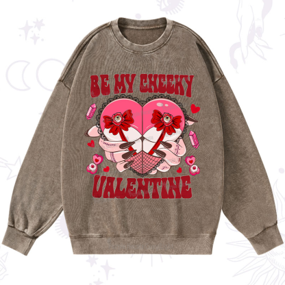 Purplehecate Be My Cheeky Valentine Washed Sweatshirt