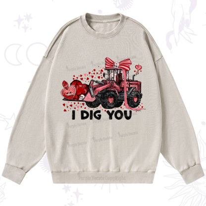 Purplehecate I Dig You Washed Sweatshirt
