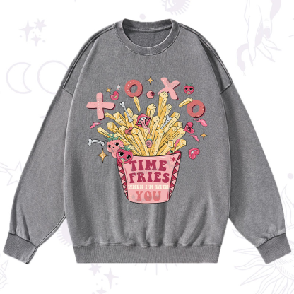 Purplehecate Time Fries When I'm With You Washed Sweatshirt