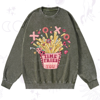 Purplehecate Time Fries When I'm With You Washed Sweatshirt