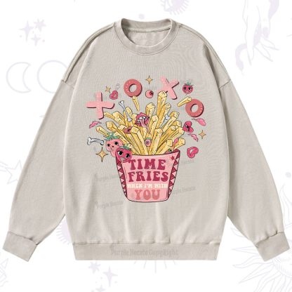 Purplehecate Time Fries When I'm With You Washed Sweatshirt