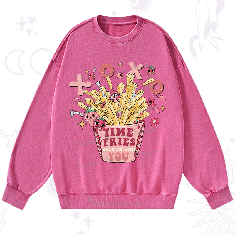 Purplehecate Time Fries When I'm With You Washed Sweatshirt