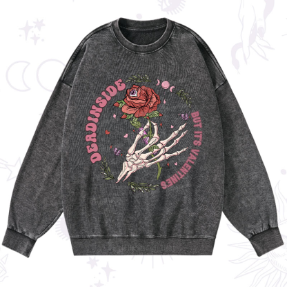 Purplehecate Valentine's Day Ready Valentine Washed Sweatshirt