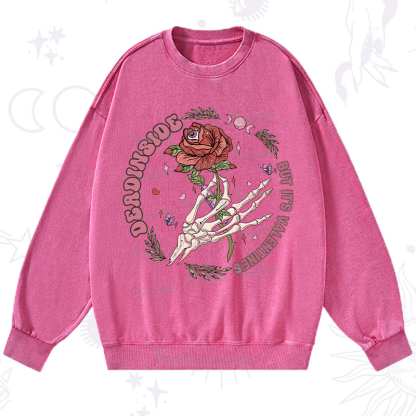 Purplehecate Valentine's Day Ready Valentine Washed Sweatshirt