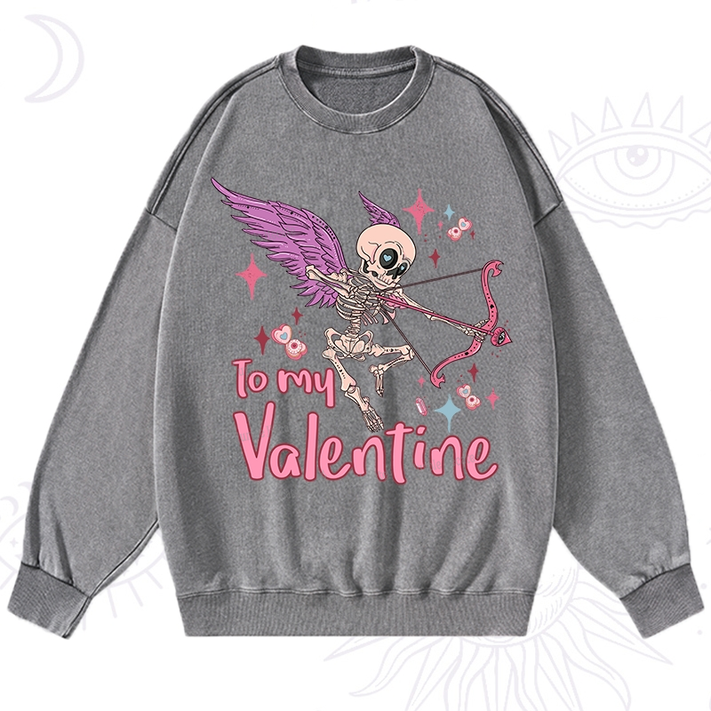 Purplehecate To My Valentine Washed Sweatshirt