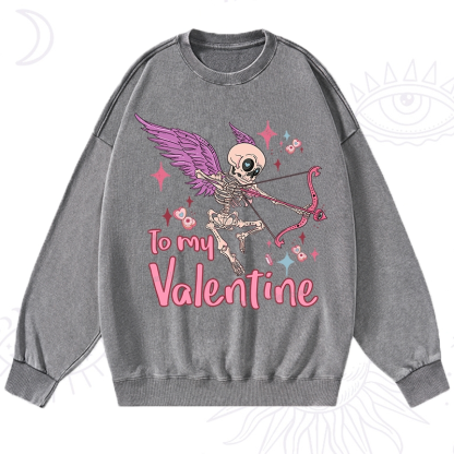 Purplehecate To My Valentine Washed Sweatshirt