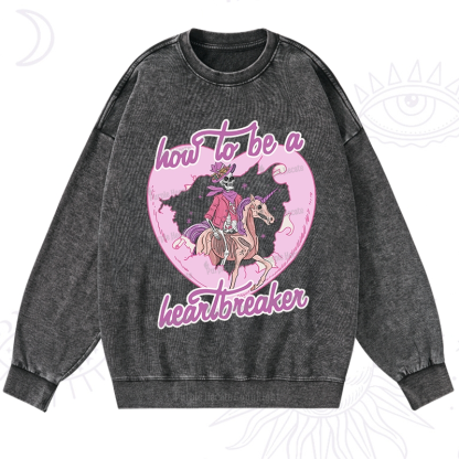 Purplehecate Heartbreaker Washed Sweatshirt