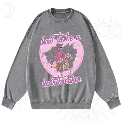 Purplehecate Heartbreaker Washed Sweatshirt