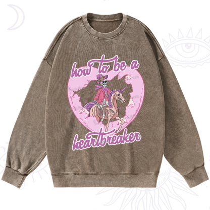 Purplehecate Heartbreaker Washed Sweatshirt