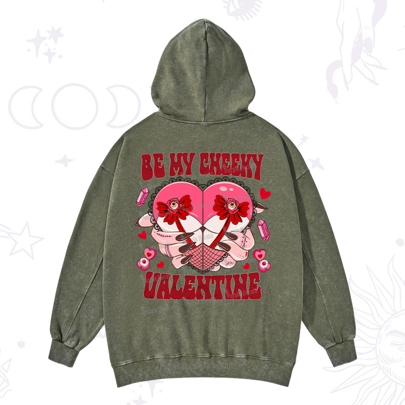 Purplehecate Be My Cheeky Valentine Washed Hoodie